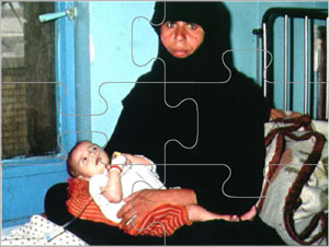 Jigsaw Puzzle. Mother and Child