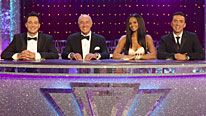 Craig Revel Horwood, Len Goodman, Alesha Dixon and Bruno Tonioli judge the dancers