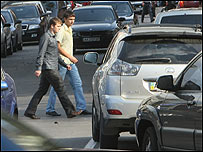 хлопці на вулицях Києва 