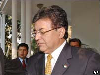 O presidente do Paraguai, Nicador Duarte Frutos