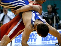 Bir güreş müsabakası