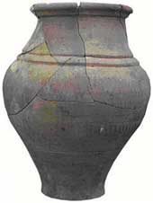 An earthenware jar found at the Calleva site