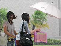 जापान में तूफ़ान