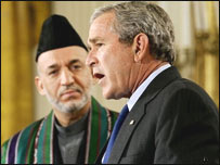 بوش او کرزى 