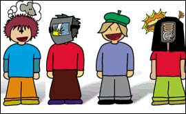 Student portraits from the degree show website 