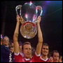 John McGovern raises the European Cup for Forest in 1979
