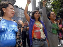 تظاهرات مخالفان شیر خشک در مانیل