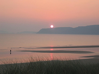 Machlud dros Borth Neigwl