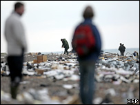 Praia britânica de Branscombe 