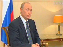 Владімір Путін під час візиту до України