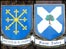 Parish crests of St Martins and St Andrews
