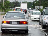 سيل در شهر کينگستون در جامائيکا