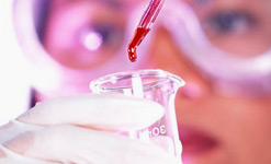 Female lab scientist