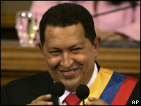 O presidente da Venezuela, Hugo Chávez