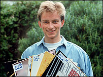 Justin Leigh early in his BBC career