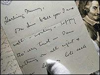 丘吉尔16岁的字迹