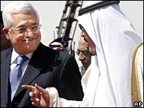 Mahmoud Abbas, presidente da Palestina, e Rei Abdullah, da Arábia Saudita