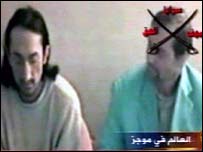 vídeo da al Jazeera mostrando reféns no Iraque