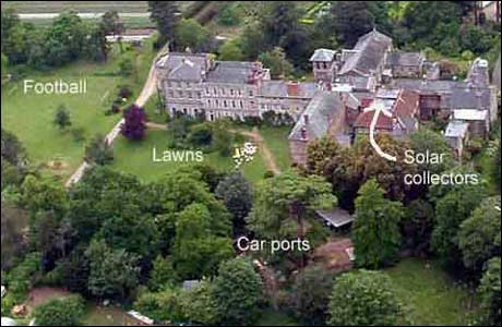 Aerial view of the Old Hall Community, East Bergholt