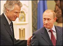 روس کے صدر اور فرانس کے وزیراعظم