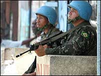 Tropas de paz da ONU no Haiti