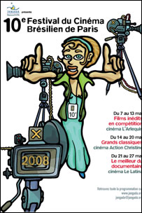 Cartaz do Festival de Cinema Brasileiro em Paris