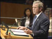 جورج بوش در اجلاس مجمع عمومی