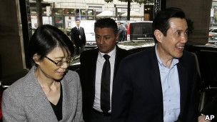 馬英九夫婦抵達下榻酒店