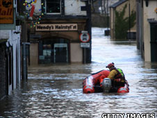 Flooding in Cockermouth, Cumbria