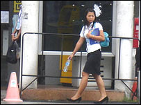 Nữ sinh viên đại học ở Thái Lan, hình minh họa