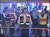 صحنه انفجار در تل آويو