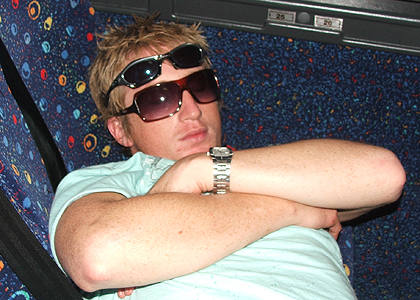 Getting some rest on the way to Liverpool.