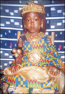 Young girl dressed up