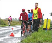 Tim Williams at the starting line