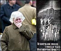 Pomník obětem havárie v jaderné elektrárně Černobyl