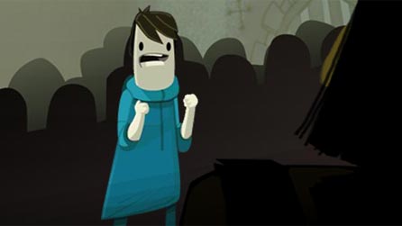 A child with an image of ship from World War One