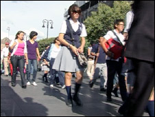 Transeúntes en la Ciudad de México