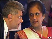 چاندريکا کوماراتونگا و راميل ويکراماسينگهه