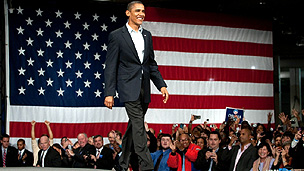 Obama on the campaign trail in Massachusetts