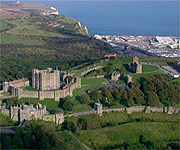 Aerial picture of Dover Castle