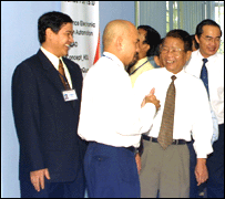 Ông Nguyễn Ngọc Thịnh trong một buổi tiếp ông Trần Đức Lương khi ông còn là chủ tịch nước