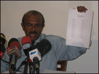 Election Commissioner, Dayananda Dissanayaka