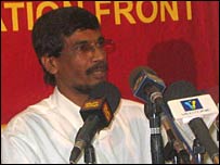 JVP General Secretary Tilvin Silva