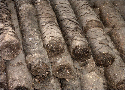 The ready-to-use bricks made of the waste