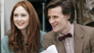 Matt Smith with Karen Gillan who plays Amy Pond.