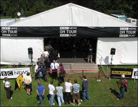 Aerial views of the Godiva Festival