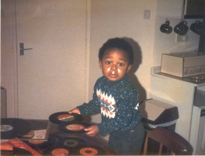 MistaJam working the kitchen aged 2!