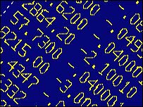 informações em telas