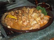 salmon, monkfish and scallop filling