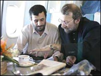 لاریجانی و احمدی نژاد